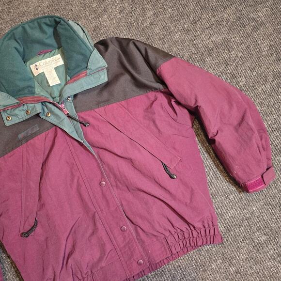 Vintage 80s 2 in 1 coat and jacket combo. womans L - Picture 3 of 5